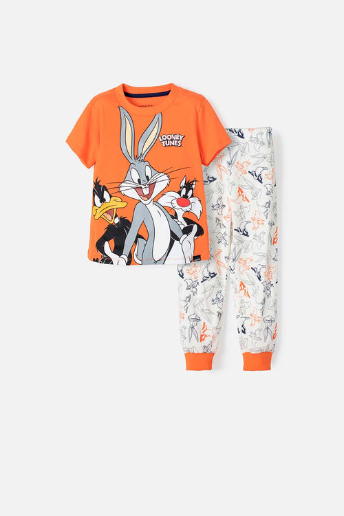 PIJAMA DE LOONEY TUNES MANGA CORTA MULTICOLOR PARA NIÑO 2T A 5T
