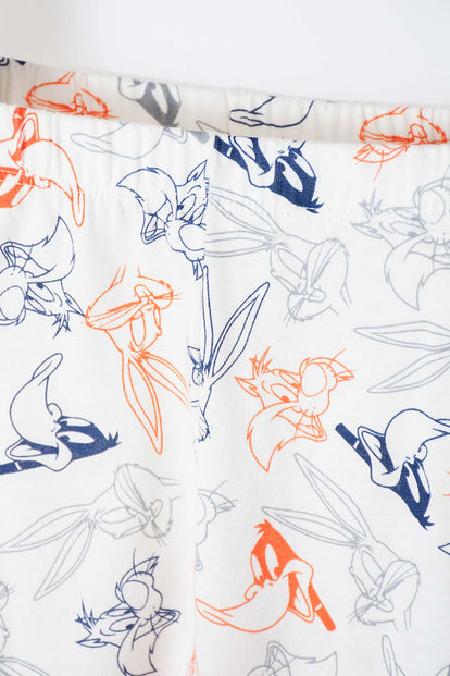 PIJAMA DE LOONEY TUNES MANGA CORTA MULTICOLOR PARA NIÑO 2T A 5T