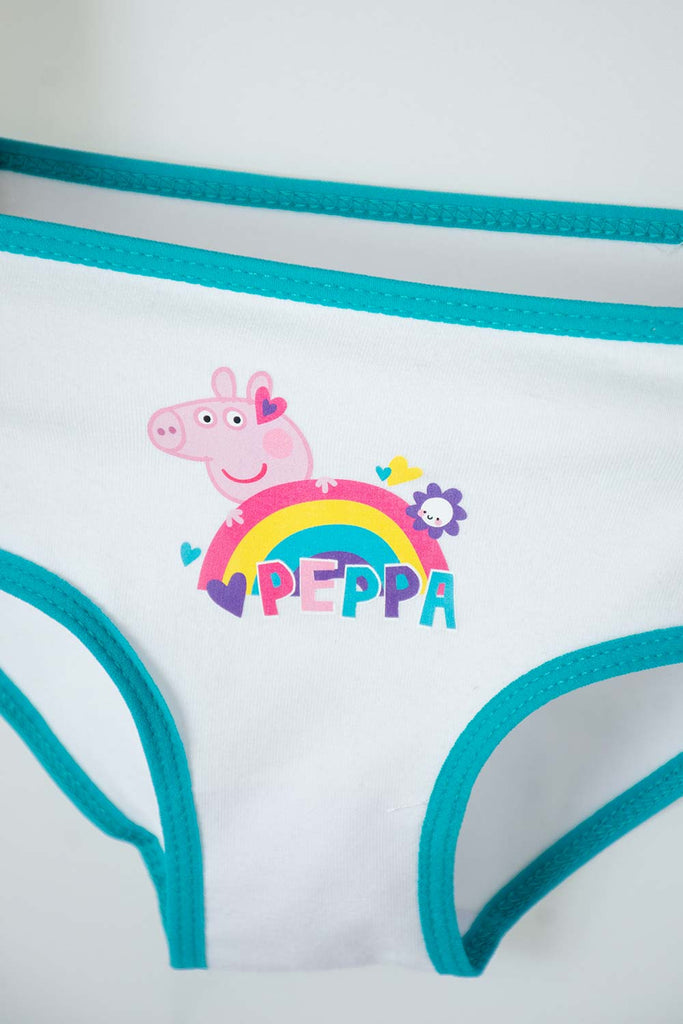 Peppa Pig Ropa Interior Para Niña: Pack De 5 Braguitas 100% Algodón Suave (Oficial)