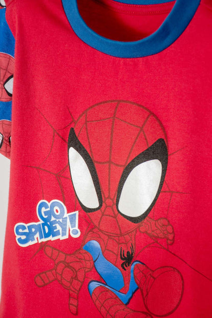 PIJAMA SPIDEY AND HIS AMAZING FRIENDS AZUL Y ROJO PARA NIÑO 2T A 5T