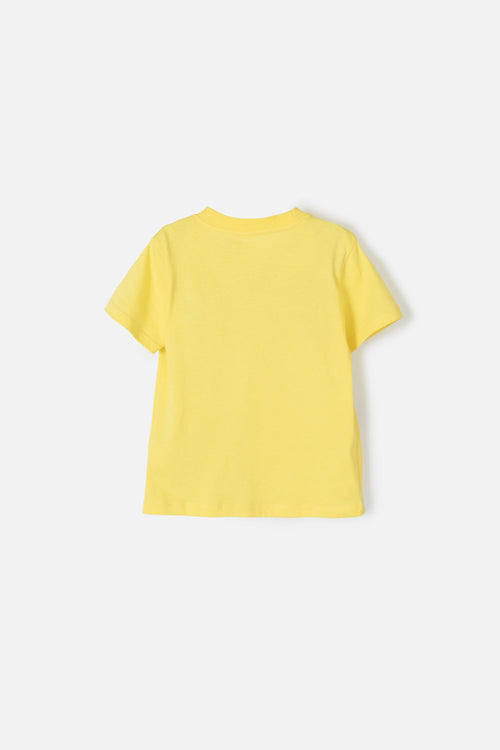 CAMISETA DE SMILEY WORLD MANGA CORTA AMARILLA PARA NIÑO 2T A 5T