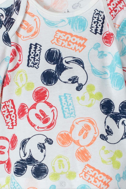 Card slide image -  PIJAMA DE MICKEY MOUSE MULTICOLOR DE PANTALÓN LARGO PARA BEBÉ NIÑO