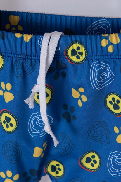 CONJUNTO DE BAÑO DE PAW PATROL MANGA LARGA PARA NIÑO 2T A 5T