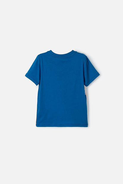 CAMISETA DE PAW PATROL MANGA CORTA AZUL PARA NIÑO 2T A 6T