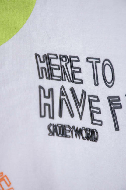 CONJUNTO DE SMILEY BLANCO Y NEGRO DE PANTALÓN CORTO PARA NIÑO 2T A 5T