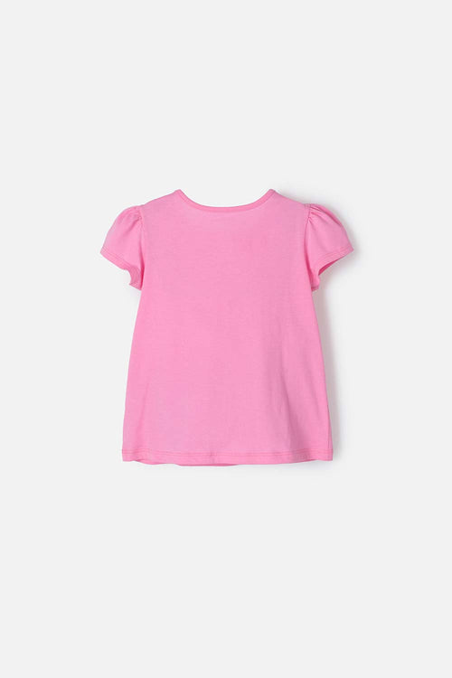 Card slide image -  CAMISETA DE HELLO KITTY MANGA CORTA ROSADO PARA NIÑA 2T A 5T