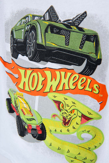 CONJUNTO DE HOT WHEELS MULTICOLOR CON JOGGER PARA NIÑO 2T A 5T