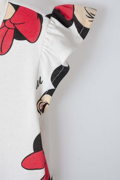 VESTIDO DE MINNIE MOUSE MARFIL PARA NIÑA 2T A 5T