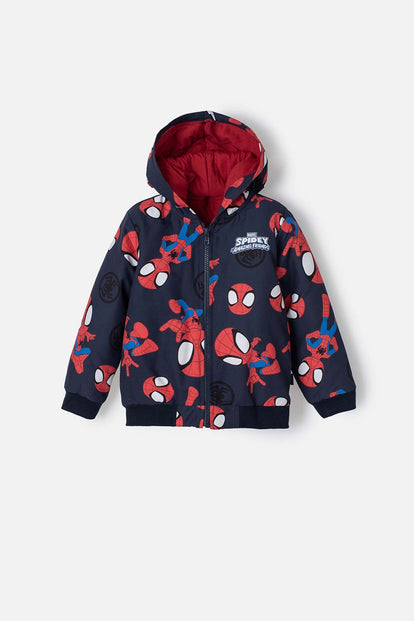  CHAQUETA SPIDEY AND HIS AMAZING FRIENDS ROJA Y AZUL PARA NIÑO 2T A 5T