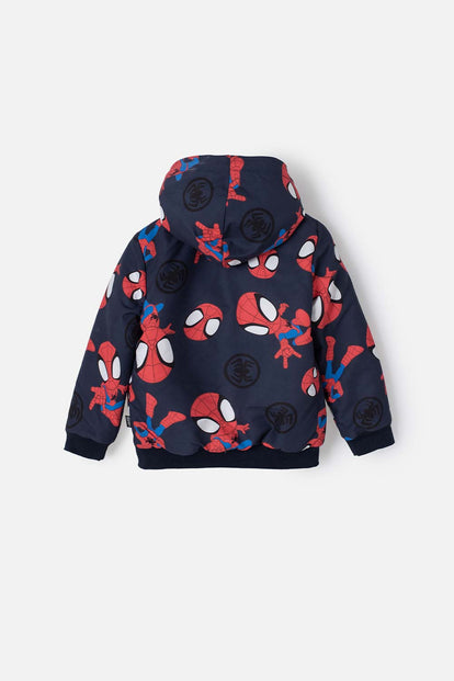 CHAQUETA SPIDEY AND HIS AMAZING FRIENDS ROJA Y AZUL PARA NIÑO 2T A 5T