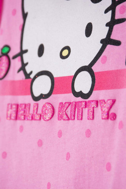 BODY DE HELLO KITTY MANGA CORTA ROSADO PARA BEBÉ NIÑA
