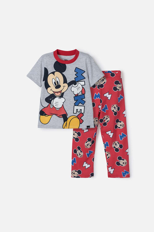 Card slide image -  PIJAMA DE MICKEY MOUSE CON PANTALÓN LARGO MULTICOLOR PARA NIÑO 2T A 5T