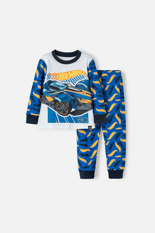 Card slide image -  PIJAMA DE HOTWHEELS MANGA LARGA MULTICOLOR PARA NIÑO 2T A 5T