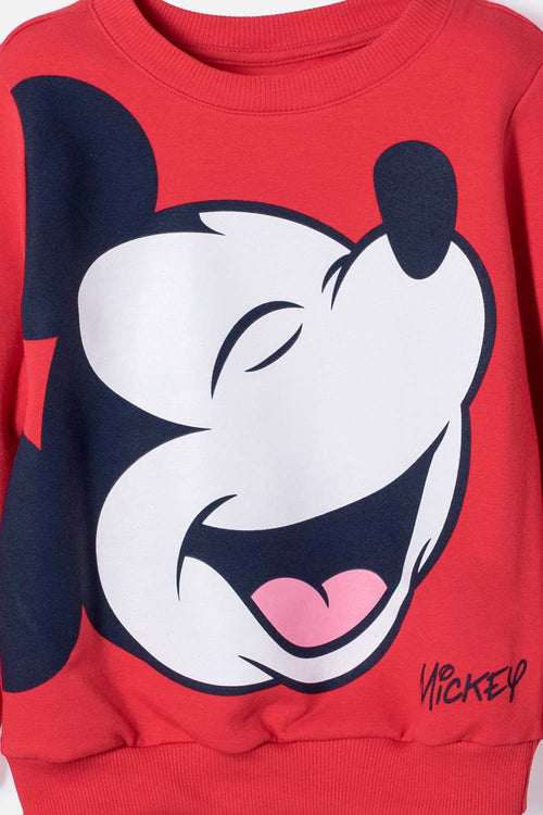 CONJUNTO DE MICKEY MOUSE CON BUZO MULTICOLOR PARA NIÑO 2T A 6T