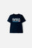 CAMISETA NASA MANGA CORTA AZUL OSCURO PARA NIÑO 2T A 5T