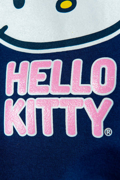 BUZO HELLO KITTY CERRADO AZUL PARA NIÑA 2T A 5T