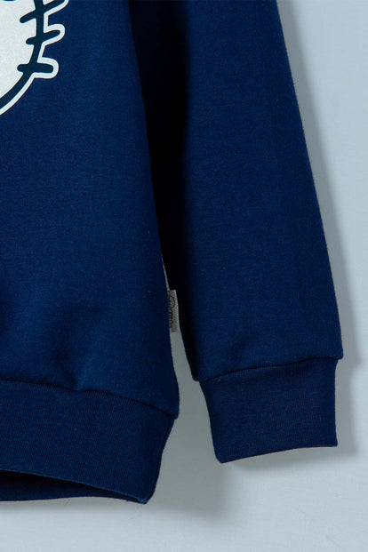 BUZO HELLO KITTY CERRADO AZUL PARA NIÑA 2T A 5T