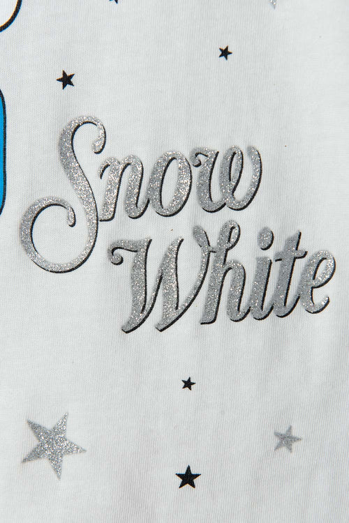 Card slide image -  CAMISETA DE BLANCANIEVES MARFIL ESTAMPADA EN FRENTE PARA NIÑA 2T A 5T