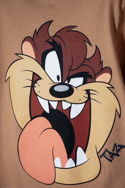 Card slide image -  CAMISETA LOONEY TUNES MANGA CORTA CARAMELO PARA NIÑO 2T A 5T