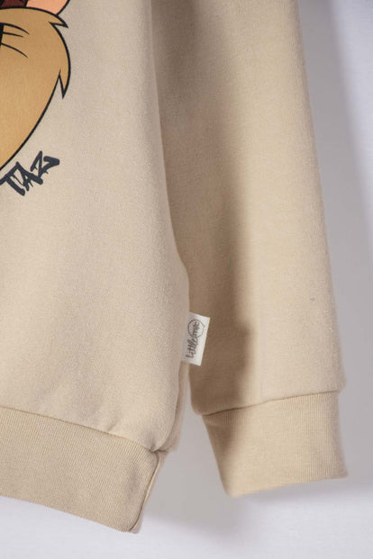 BUZO LOONEY TUNES CERRADO CAQUI PARA BEBÉ NIÑO