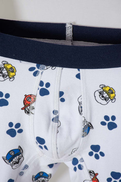 PACK X2 BOXER DE PAW PATROL ROJO Y BLANCO PARA NIÑO 2T A 6T