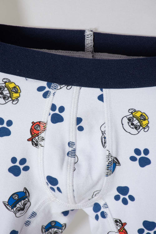 PACK X2 BOXER DE PAW PATROL ROJO Y BLANCO PARA NIÑO 2T A 6T