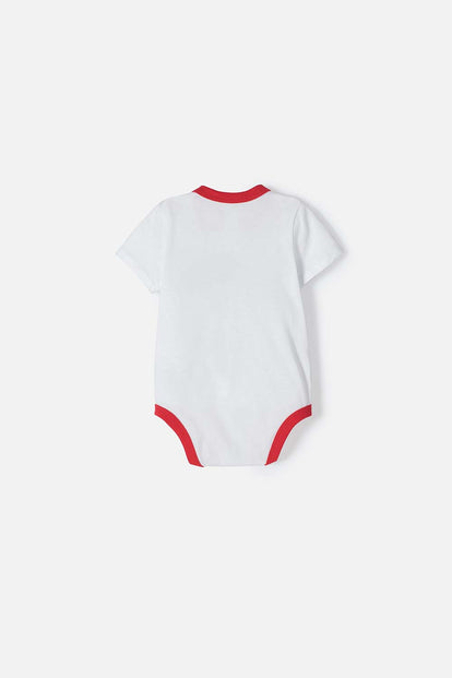 BODY DE HELLO KITTY MANGA CORTA BLANCO PARA BEBÉ NIÑA