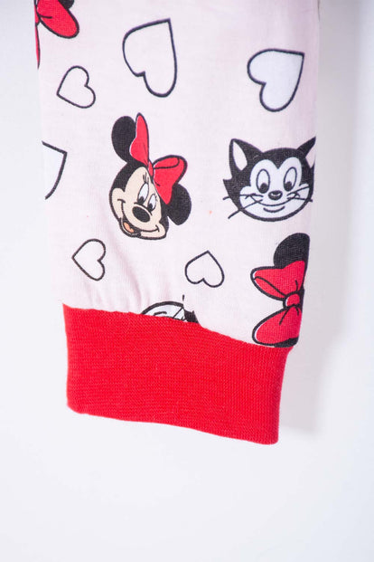 PIJAMA DE MINNIE MOUSE ESTAMPADO ROSADO PARA BEBÉ NIÑA