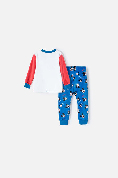 PIJAMA DE MICKEY MOUSE CON PANTALÓN LARGO MULTICOLOR PARA BEBE NIÑO