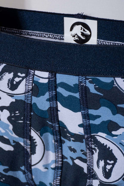 PACK X2 BOXER DE JURASSIC WORLD AZUL Y GRIS PARA NIÑO 2T A 5T