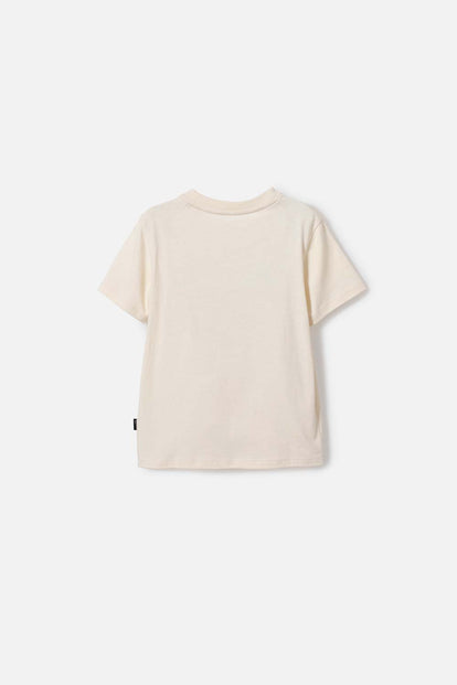 CAMISETA DE JURASSIC WORLD CAFÉ MANGA CORTA PARA NIÑO 2T A 5T