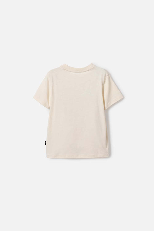 CAMISETA DE JURASSIC WORLD CAFÉ MANGA CORTA PARA NIÑO 2T A 5T