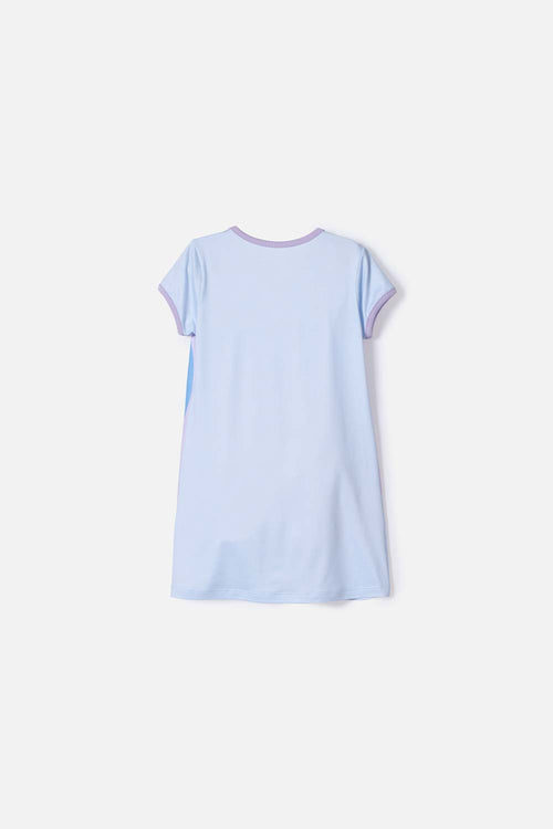 PIJAMA DE BLUEY AZUL TIPO BATOLA PARA NIÑA 2T A 6T