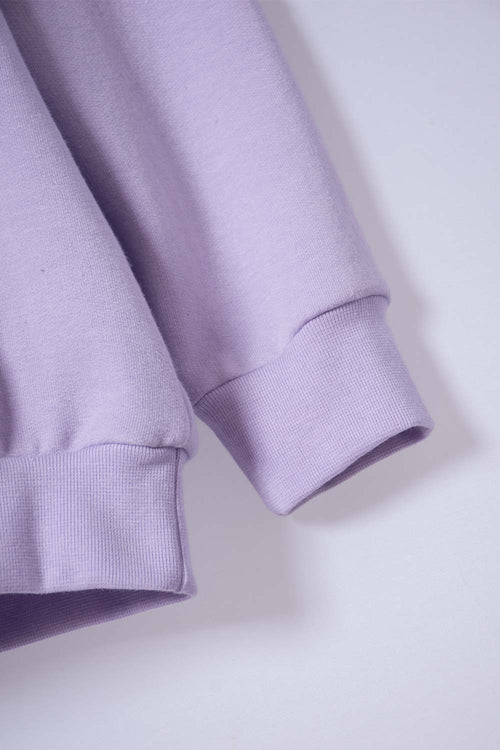 BUZO DE BLUEY LILA DE DISEÑO CERRADO PARA NIÑA 2T A 6T