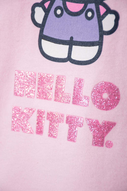CAMISETA DE HELLO KITTY ROSADA MANGA LARGA PARA BEBÉ NIÑA