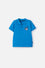 CAMISETA TIPO POLO DE MICKEY MOUSE AZUL TIPO POLO PARA NIÑO 2T A 5T