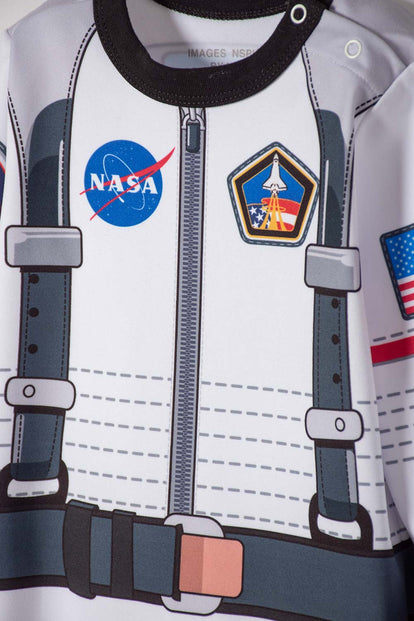 PIJAMA DE LA NASA MANGA LARGA BLANCO PARA BEBÉ NIÑO