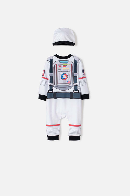 PIJAMA DE LA NASA MANGA LARGA BLANCO PARA BEBÉ NIÑO