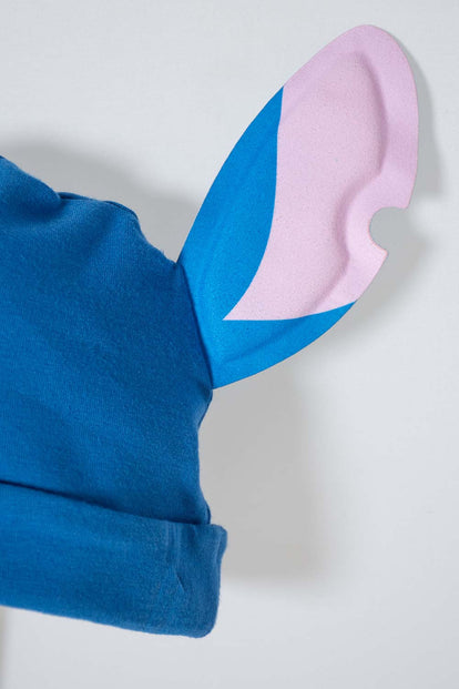 BODY DE STITCH CON GORRO AZUL PARA BEBÉ NIÑO