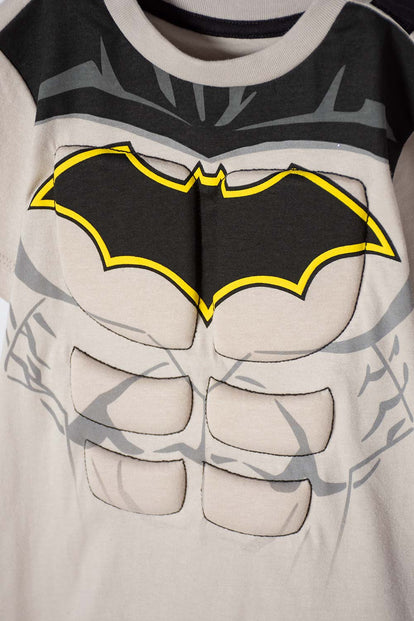 CAMISETA DE BATMAN CON CAPA MULTICOLOR PARA 2T A 5T