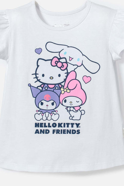 CONJUNTO DE HELLO KITTY AND FRIENDS MULTICOLOR PARA NIÑA 2T A 5T