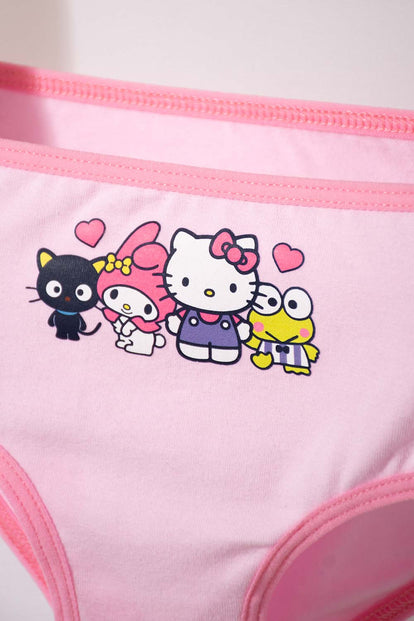 PACK X2 PANTIES DE HELLO KITTY MULTICOLOR PARA NIÑA 2T A 5T