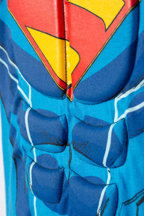 CAMISETA DE SUPERMAN CON CAPA MULTICOLOR PARA NIÑO 2T A 5T