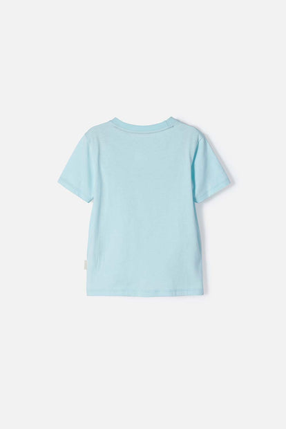 CAMISETA DE BLUEY AZUL MANGA CORTA PARA NIÑO 2T A 6T