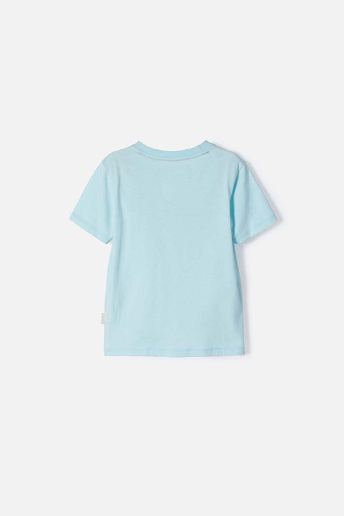 CAMISETA DE BLUEY AZUL MANGA CORTA PARA NIÑO 2T A 6T