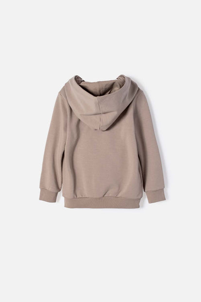 BUZO DE BLUEY TAUPE CON CAPUCHA PARA NIÑO 2T A 6T