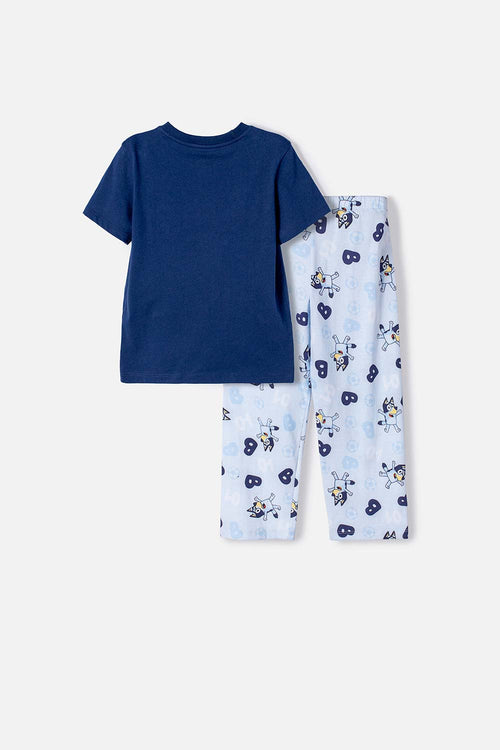 PIJAMA DE BLUEY MULTICOLOR DE PANTALÓN LARGO PARA NIÑO 2T A 6T