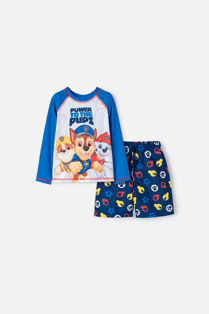 CONJUNTO DE BAÑO DE PAW PATROL MULTICOLOR PARA NIÑO 2T A 6T