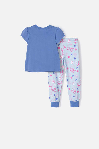 PIJAMA DE PEPPA PIG MULTICOLOR DE CAMISETA MANGA CORTA PARA NIÑA 2T A 5T