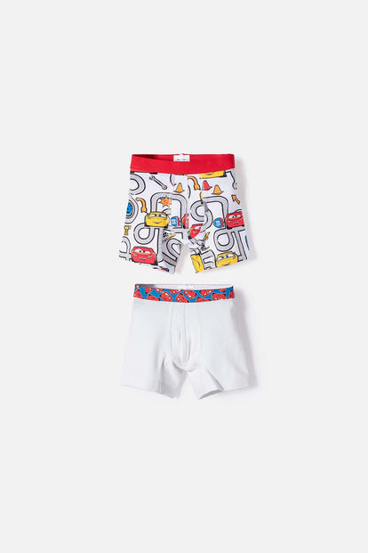 PACK X2 BOXER DE CARS MULTICOLOR PARA NIÑO 2T A 6T